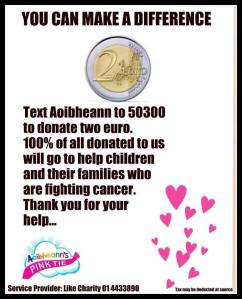 aoibheanns pink tie fundraiser