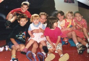 Before the youngest arrived.